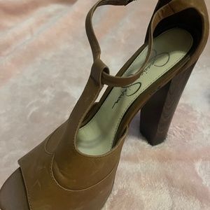 Women’s Jessica Simpson - high heel platform shoes tan